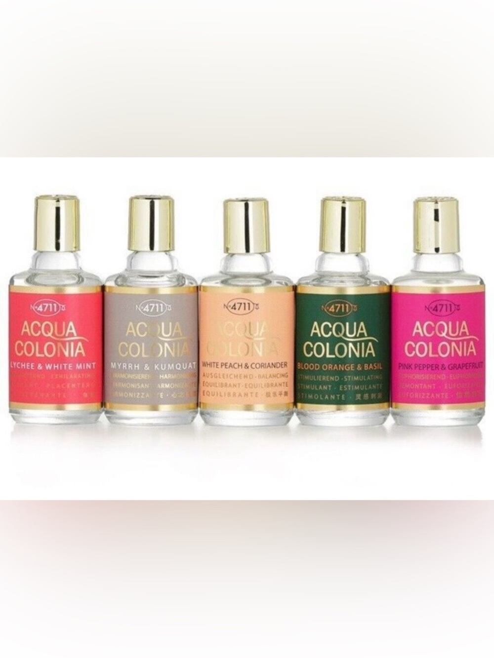 Acqua Colonia 4711 Set of 5 Eau de Cologne Splashes Unisex